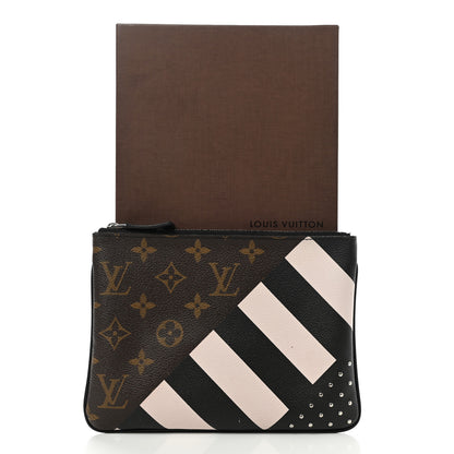 Louis Vuitton Monogram Stripes Pochette Plate PM 9 of 9