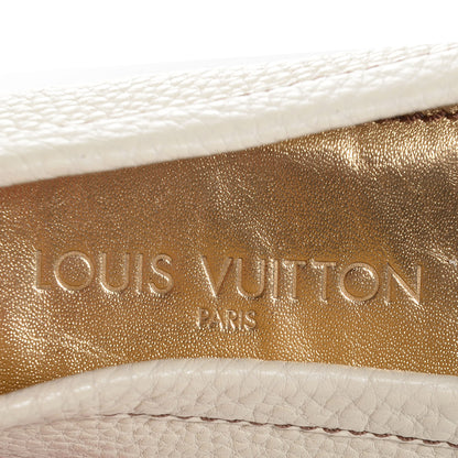 Louis Vuitton Leather Monte Carlo Loafers 37.5 Ivory 6 of 7