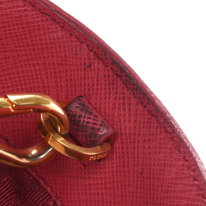 Prada Saffiano Large Top Handle Open Tote Peonia 13 of 14