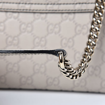 Gucci Guccissima Signature Medium Emily Chain Shoulder Bag Mystic White 16 of 17