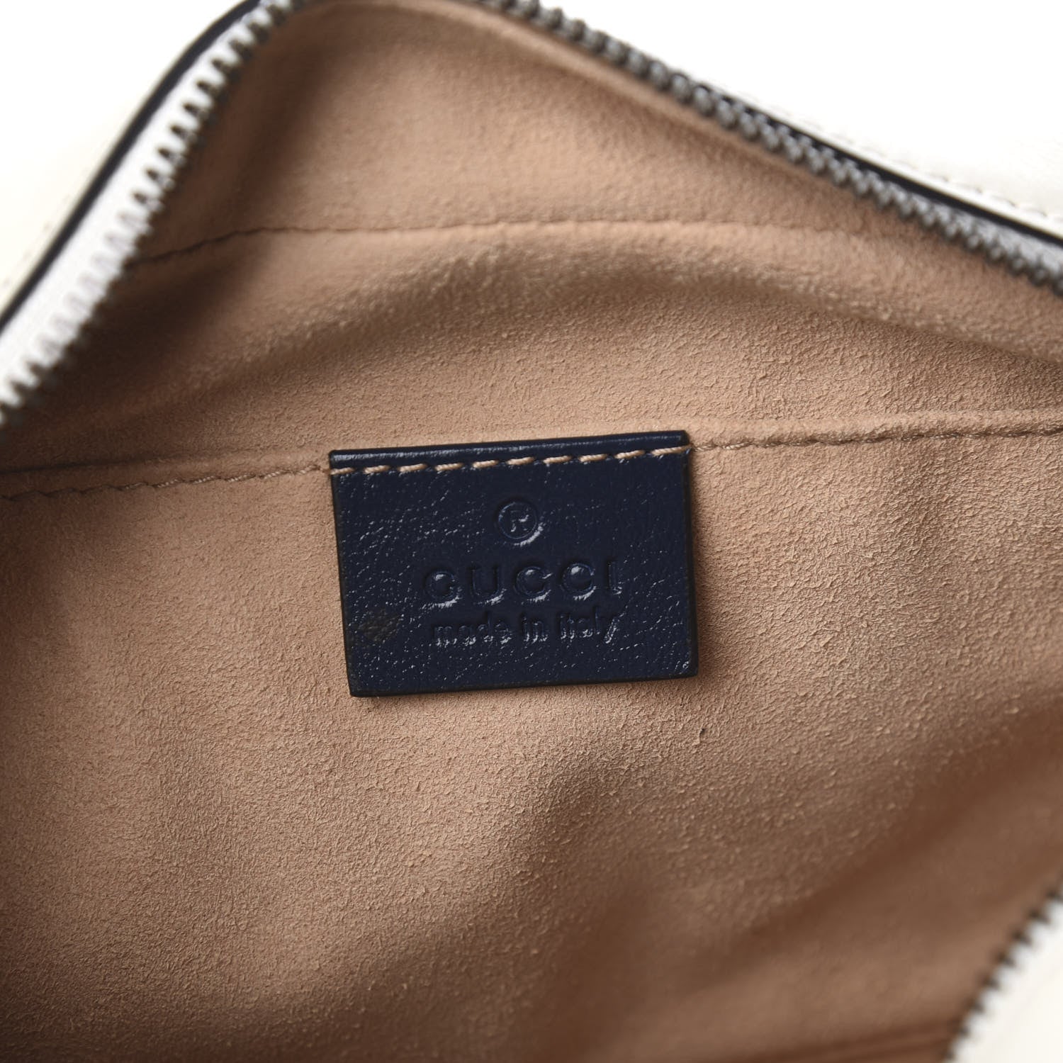 Gucci Vintage Effect Calfskin Matelasse Diagonal Small Torchon GG Marmont Chain Shoulder Bag Mystic White Blue Agata 6 of 10