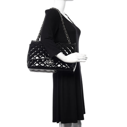 Chanel Patent Quilted Maxi Single Flap Black 2 of 10