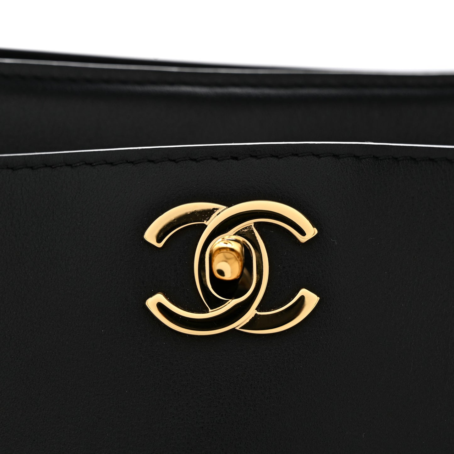 Calfskin Archetype Small Shopping Tote Black