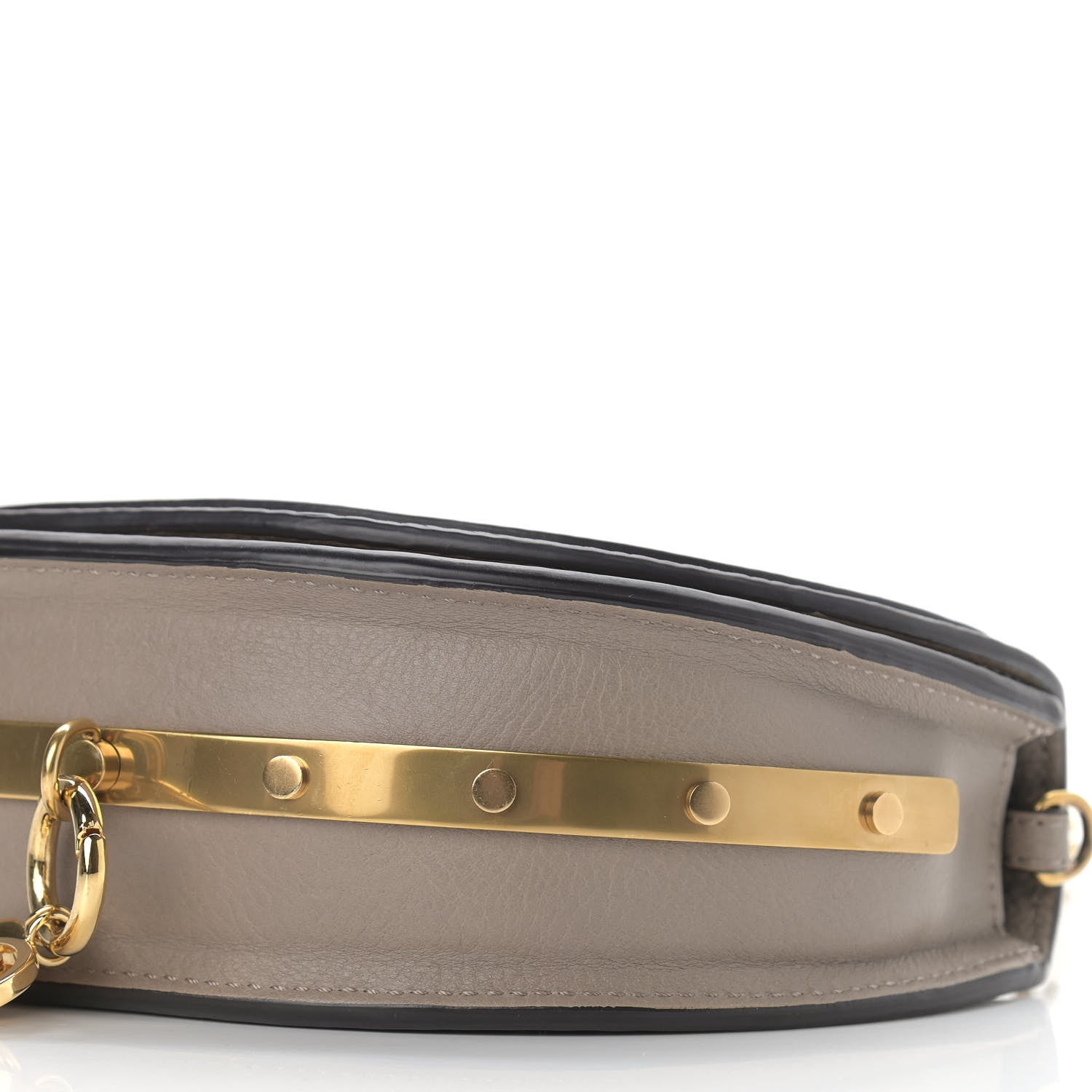 Chloe Calfskin Small Nile Bracelet Minaudiere Bag Motty Grey 9 of 12