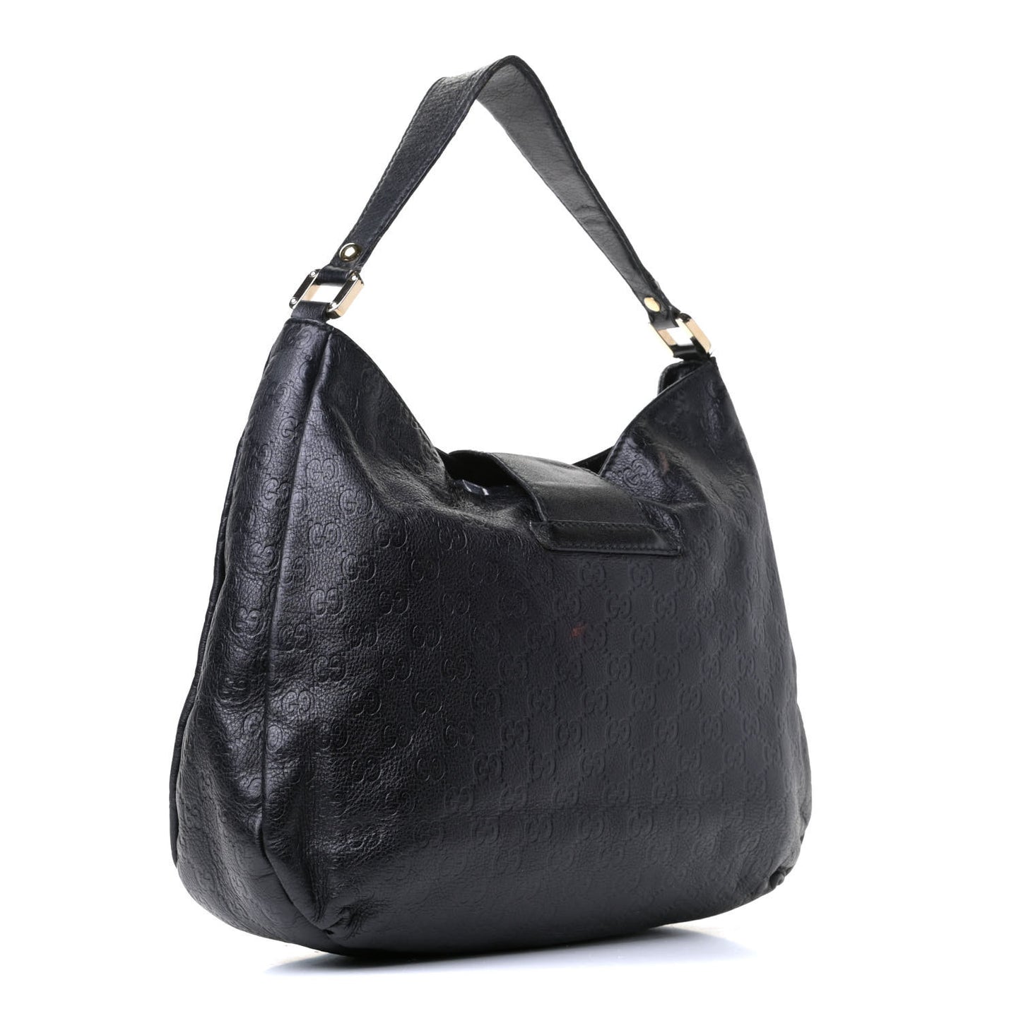 Guccissima Large New Ladies Web Hobo Black