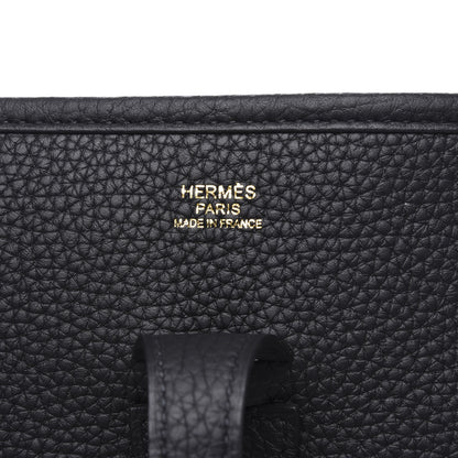 Hermes Taurillon Clemence Evelyne III PM Black 7 of 10