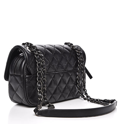 Chanel Aged Calfskin Quilted Small Easy Flap Black 2 of 9