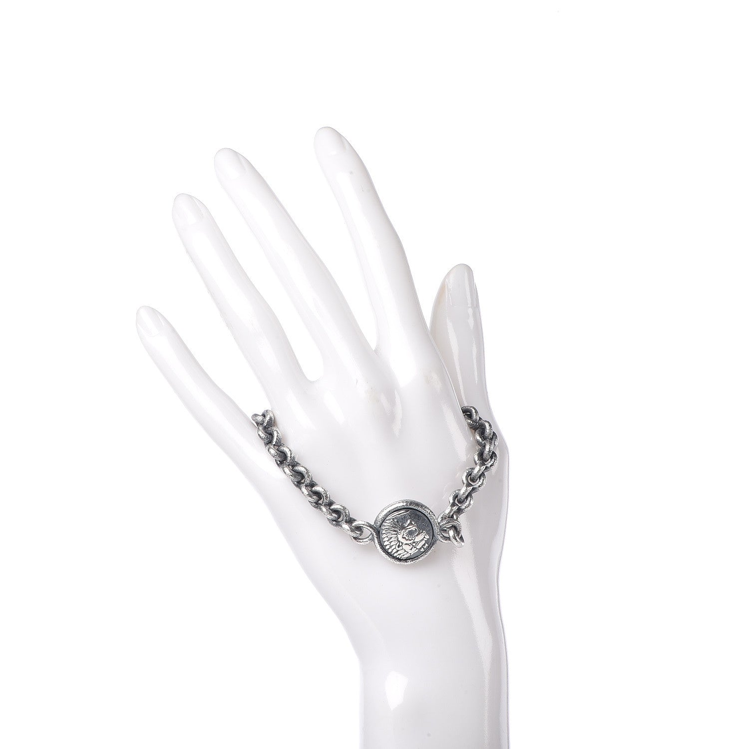 David Yurman Sterling Silver Petrvs Lion Link Bracelet 2 of 5