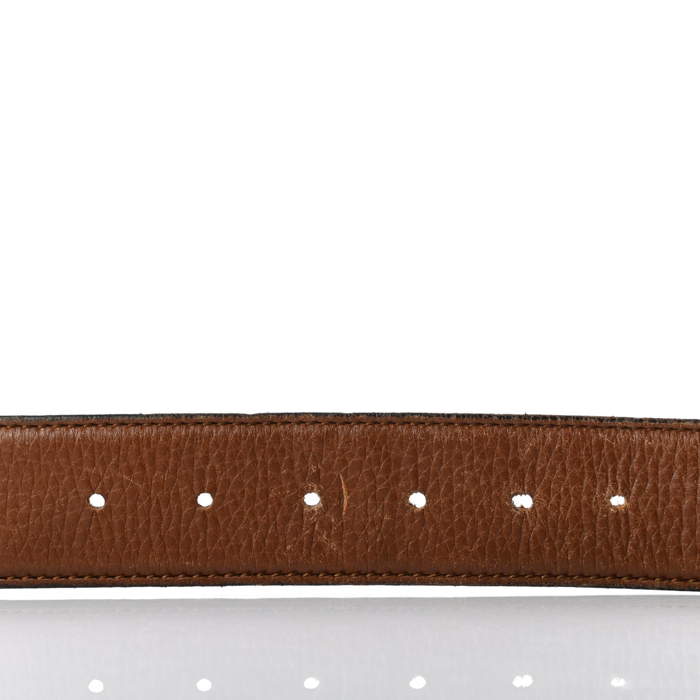 Calfskin Double G Belt 90 36 Brown
