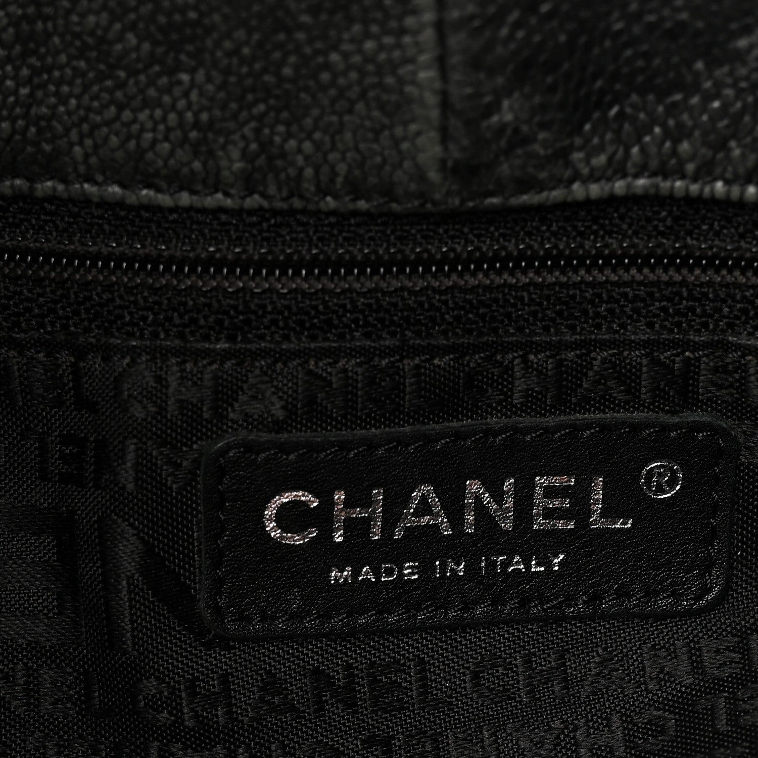 Chanel Distressed Caviar XL Coco Cabas Black 6 of 10