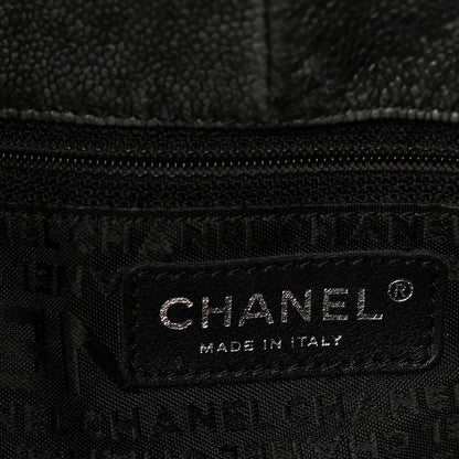 Chanel Distressed Caviar XL Coco Cabas Black 6 of 10