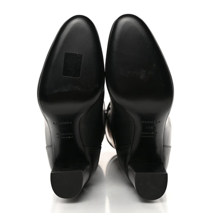 Hermes Heritage Calfskin Story Boots 38.5 Black 6 of 9