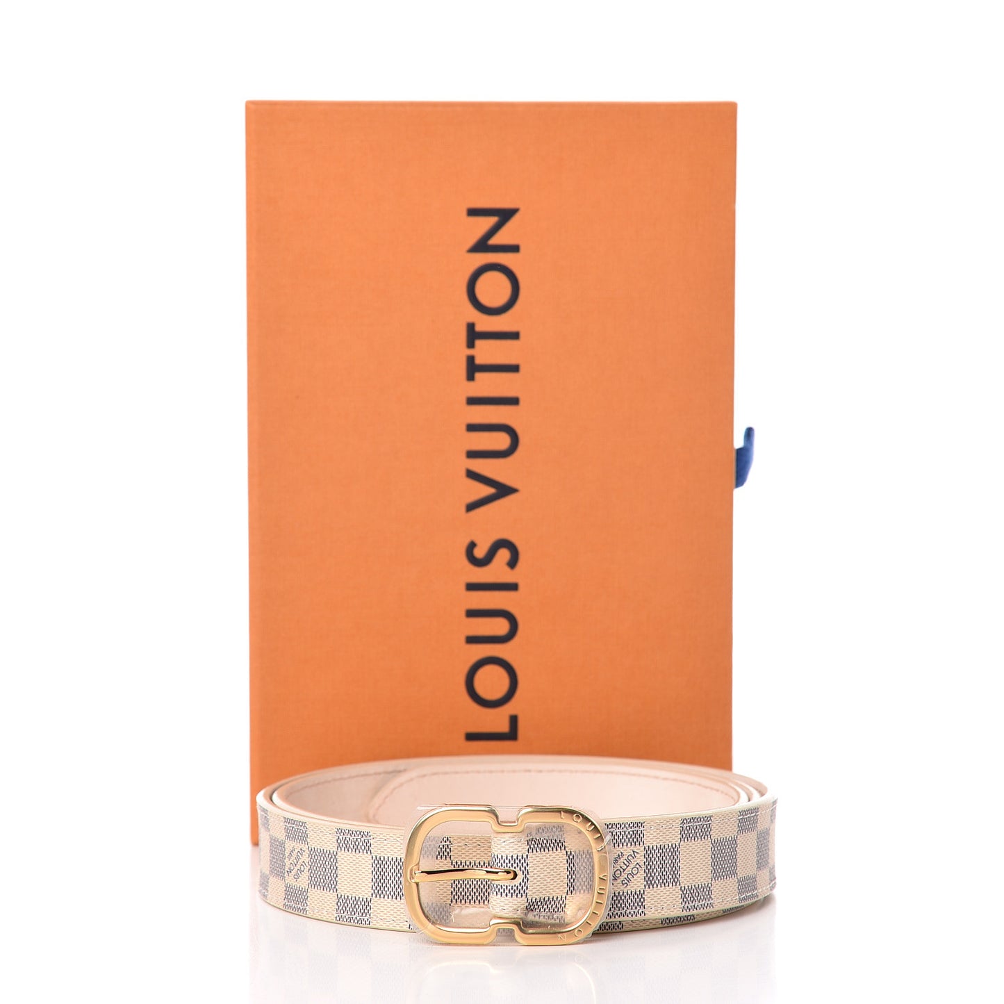 Damier Azur 25mm Belt 90 36