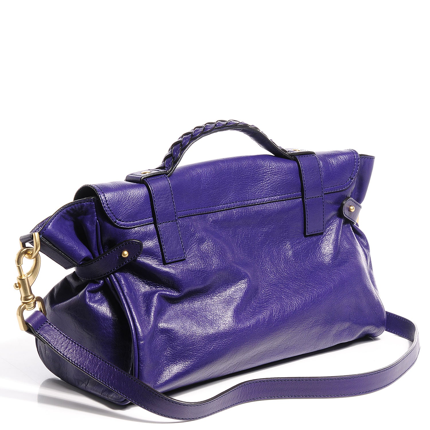 Mulberry Soft Buffalo Leather Medium Alexa Grape 6 of 13
