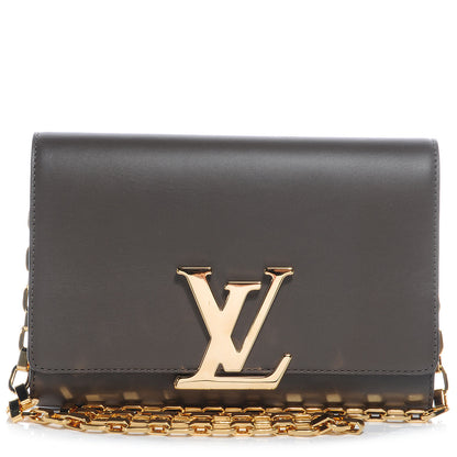 Louis Vuitton Calfskin Chain Louise GM Granit 1 of 8