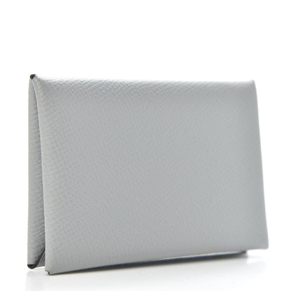 Hermes Epsom Verso Calvi Card Case Bleu Glacier Bleu Brighton 3 of 7