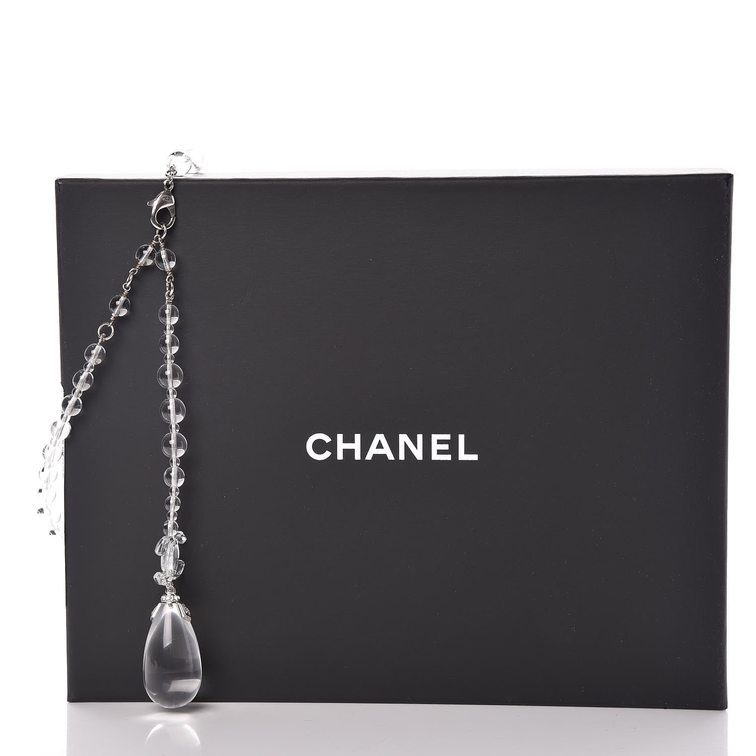 Chanel Transparent Bead Crystal CC Strand Belt 5 of 5