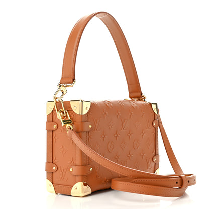 Louis Vuitton Calfskin Debossed Monogram Side Trunk Tan 3 of 10