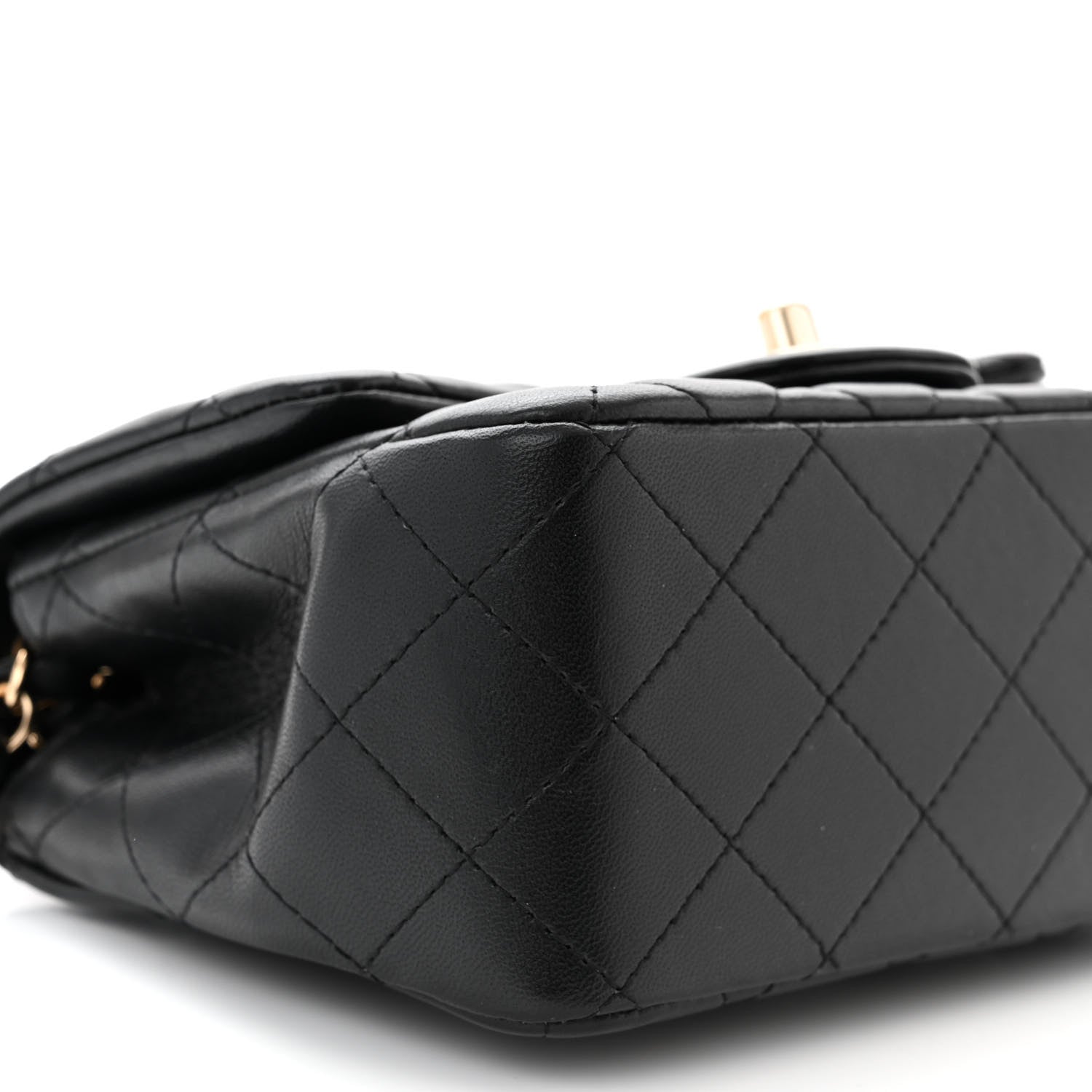 Chanel Lambskin Quilted Mini Square Flap Black 9 of 11