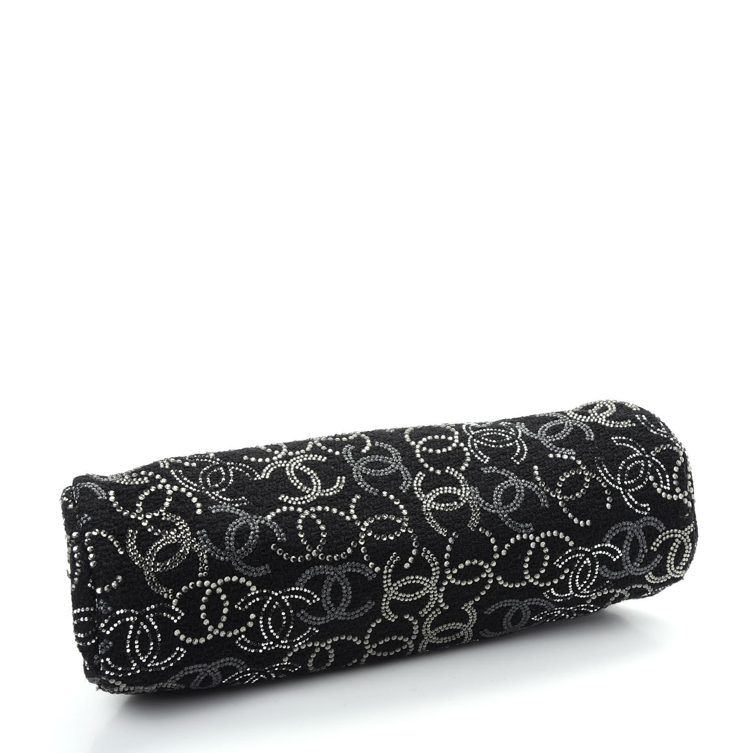 Chanel Tweed Strass Pudong Clutch Black 4 of 10