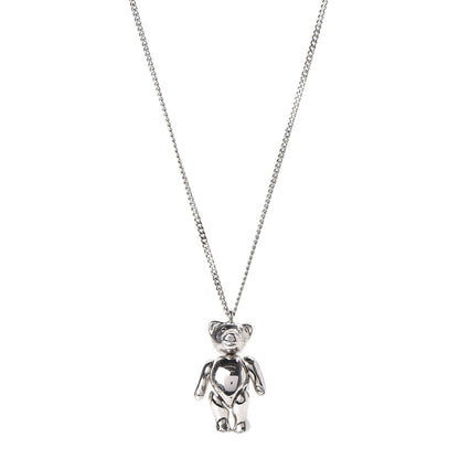 Christian Dior Teddy Bear Necklace Silver 1 of 7