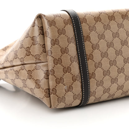 Gucci Crystal Monogram Medium Joy Tote Beige Ebony Testa Di Moro 9 of 12