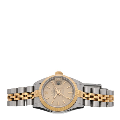 Rolex Stainless Steel 18K Yellow Gold 26mm Oyster Perpetual Datejust Watch Champagne 69173 2 of 4
