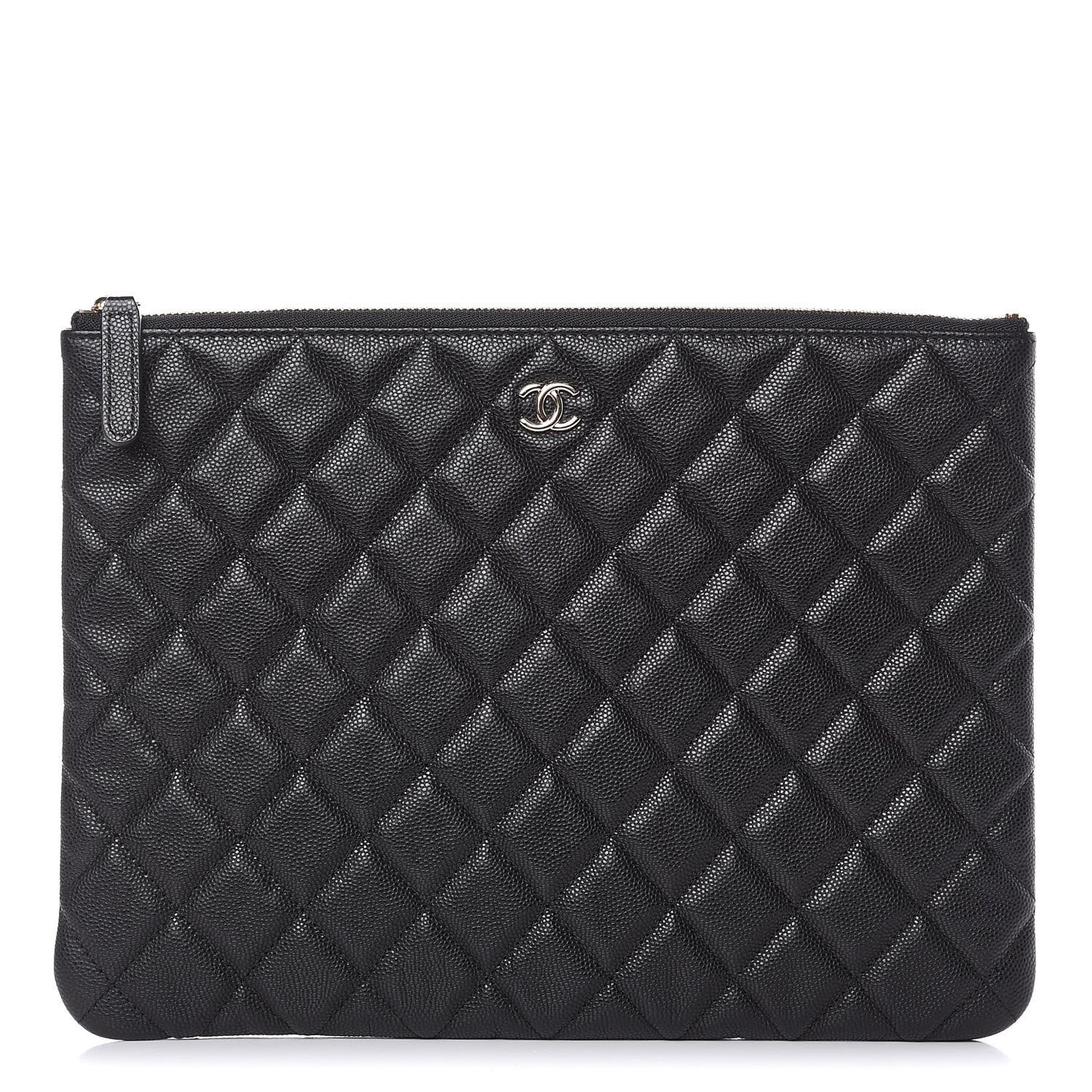 Caviar Quilted Medium Cosmetic Case Black