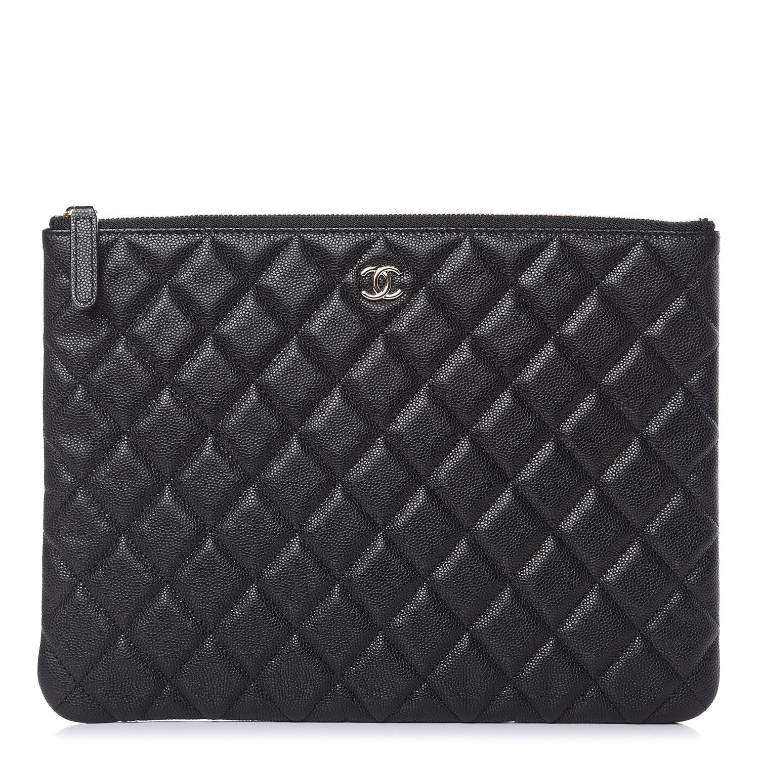 Chanel Caviar Quilted Medium Cosmetic Case Black 1 of 10