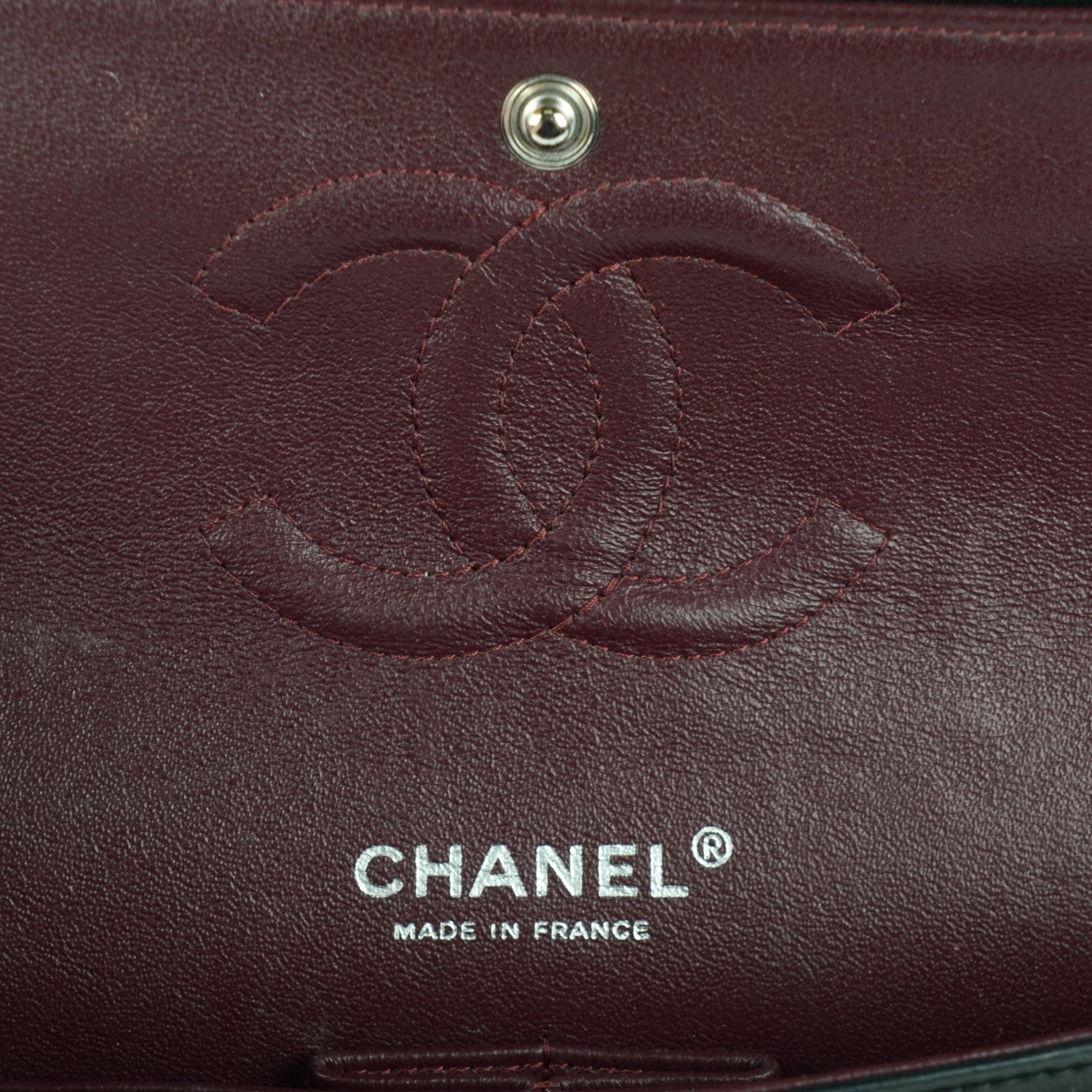 Chanel Lambskin Quilted Medium Double Flap Black 7 of 8