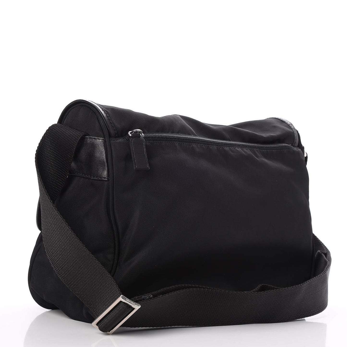 Nylon Vela Messenger Bag Black