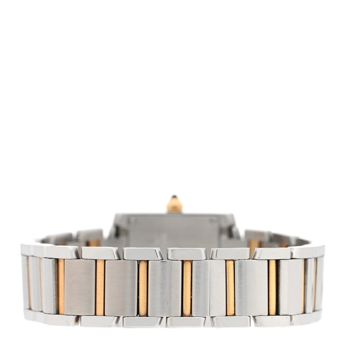 Stainless Steel 18K Yellow Gold 20mm Tank Francaise Quartz Watch