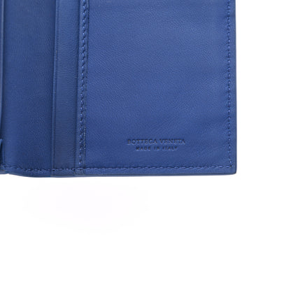 Bottega Veneta Nappa Intrecciato Continental Flap Wallet Blue 6 of 9