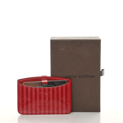 Louis Vuitton Vernis Rayures Mirror Case Pomme D'Amour 2 of 10