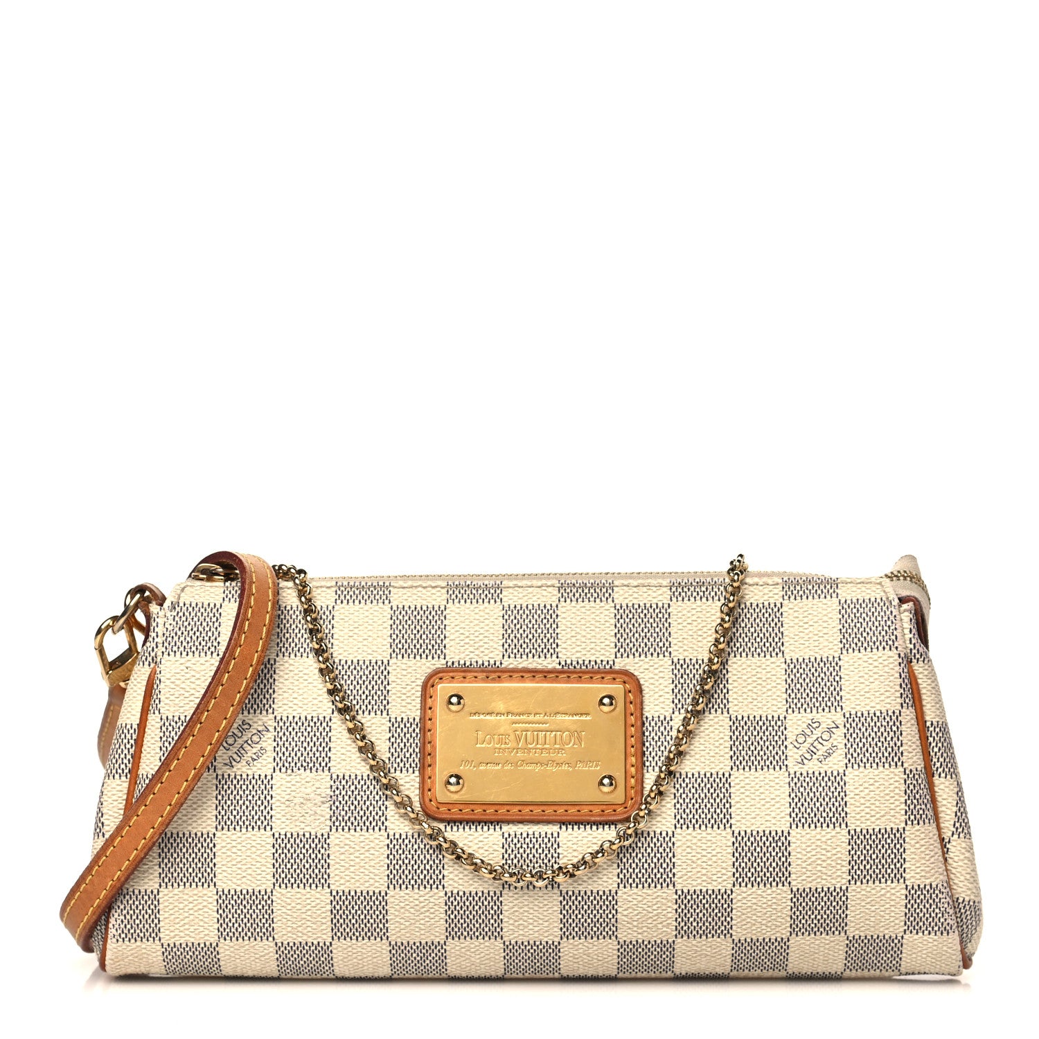 Louis Vuitton Damier Azur Eva Clutch 1 of 12