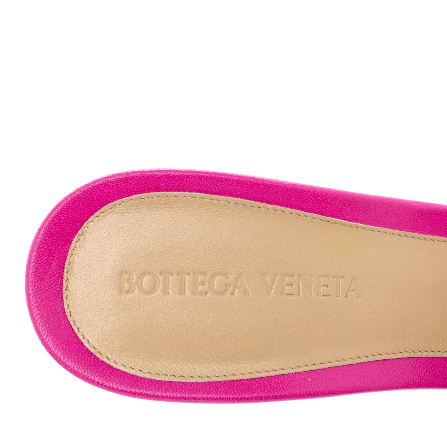 Bottega Veneta Lambskin Stretch Mule Sandals 39 Hollyhock 7 of 8