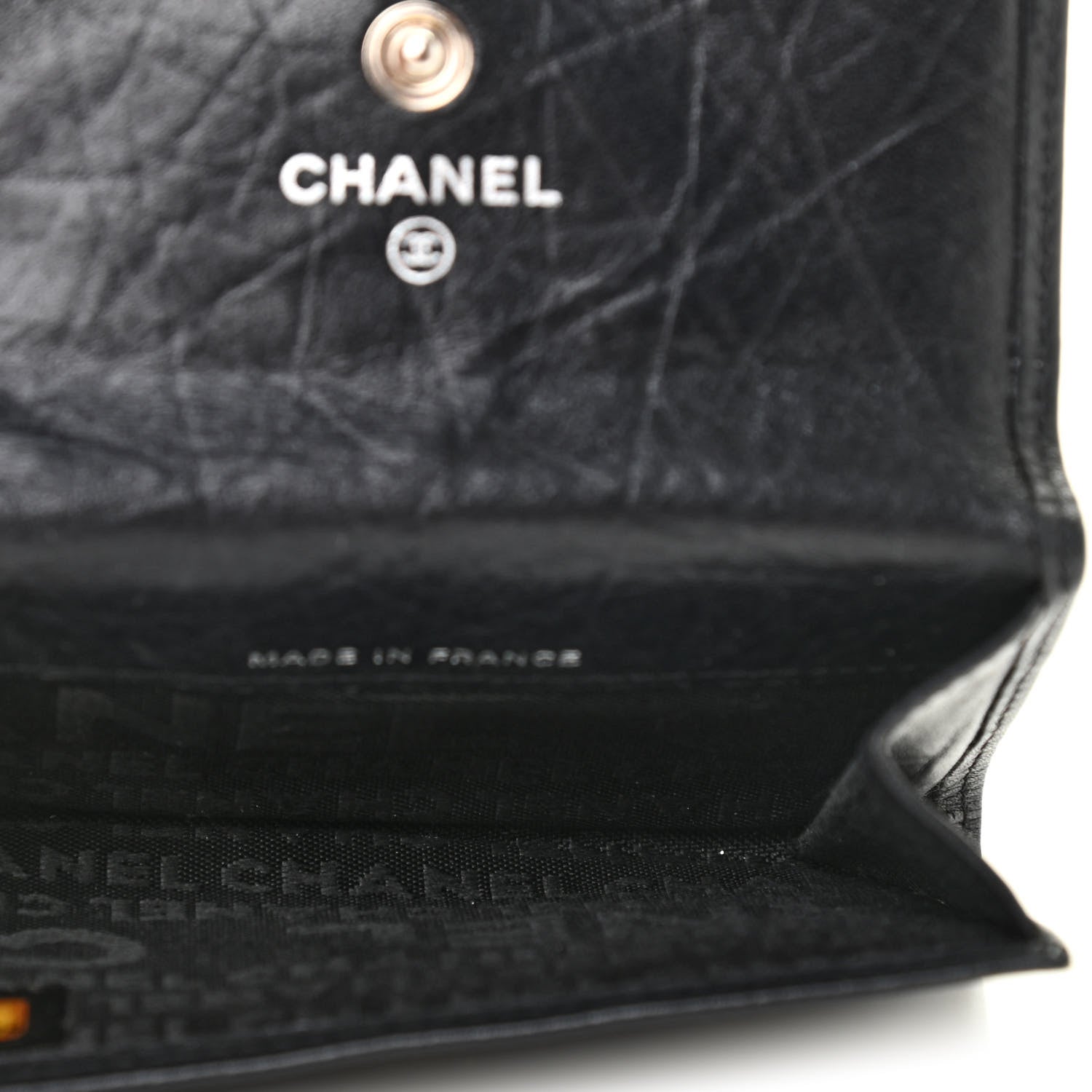 Chanel Calfskin Quilted Cambon Key Holder Case Black 5 of 8