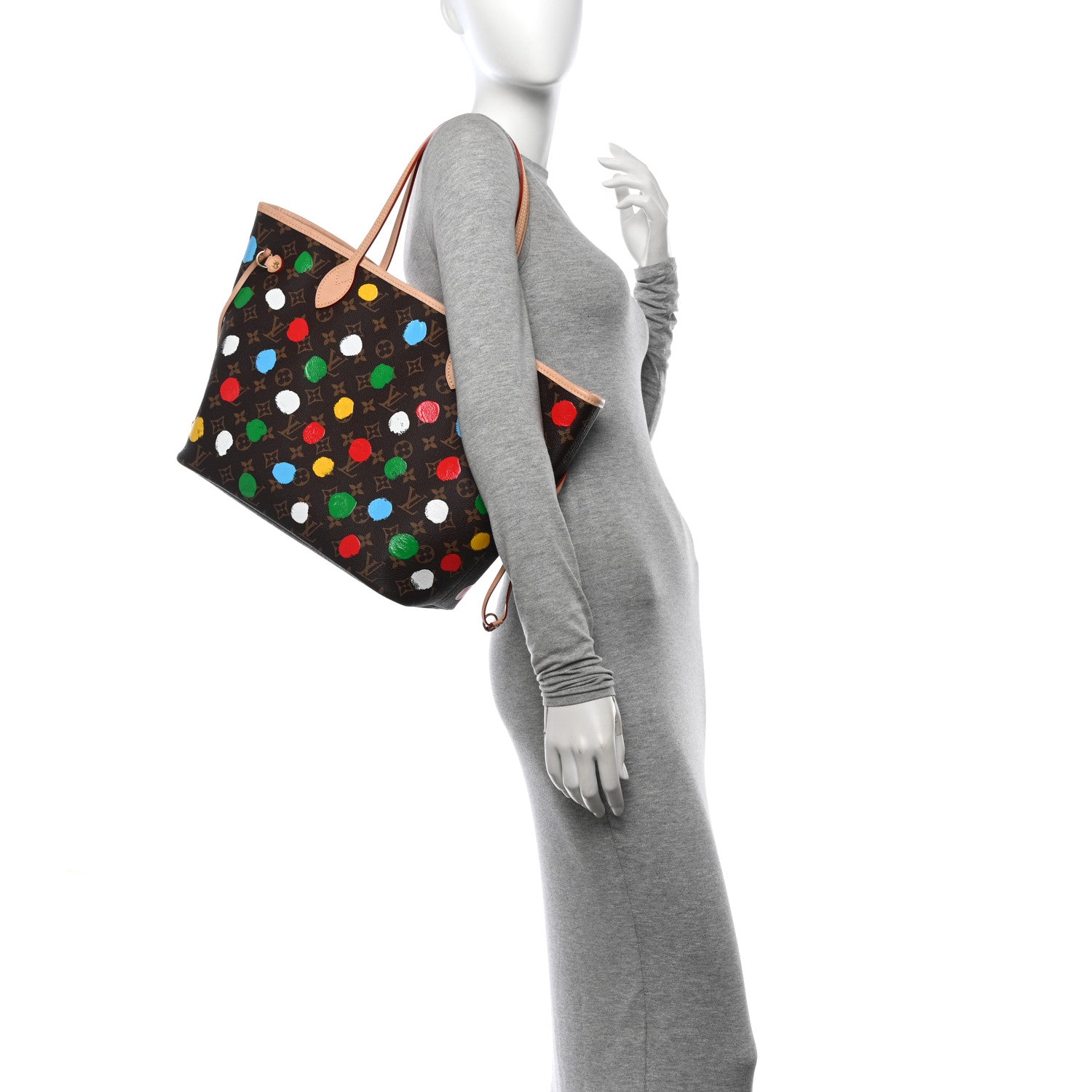 Louis Vuitton LV X YK Monogram Dots Neverfull MM 2 of 14
