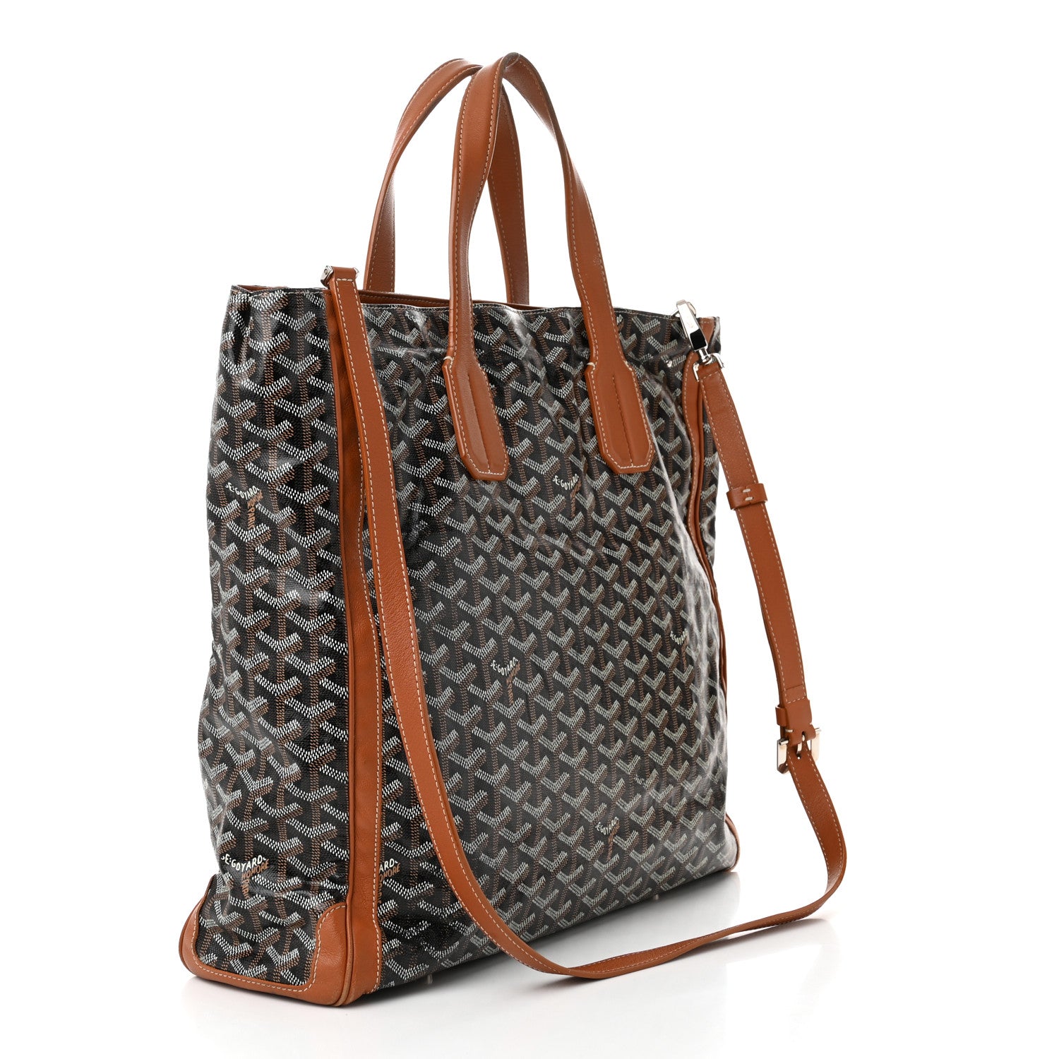Goyard Goyardine Voltaire Tote Black Gold 3 of 15