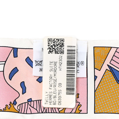 Hermes Silk Factory Suite Twilly Bleu Rose Mordore 3 of 4