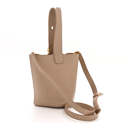 Loewe Soft Grained Calfskin Mini Pebble Bucket Bag Oak 3 of 11