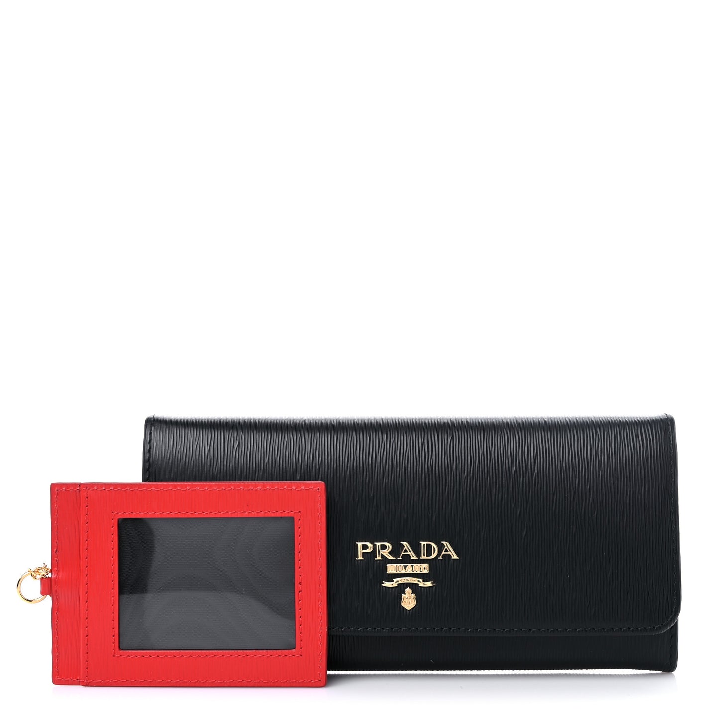 Vitello Move Bi-Color Continental Flap Travel Wallet Black Lacca