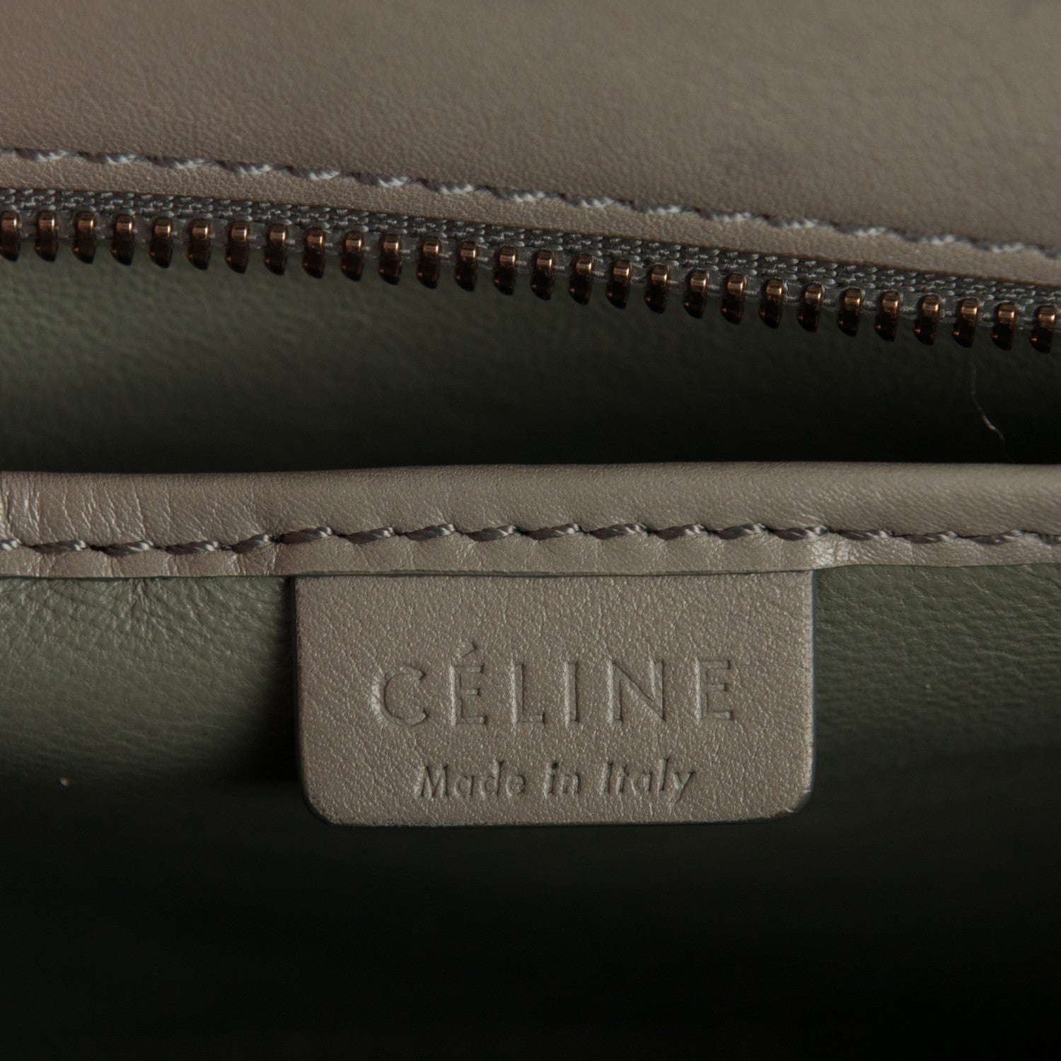 Celine Smooth Calfskin Nano Luggage Taupe 6 of 6