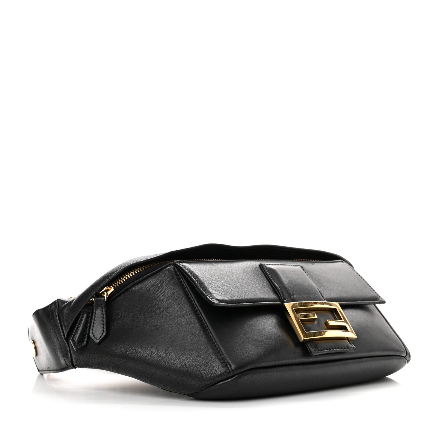 Nappa Apolo Baguette Belt Bag Black Tobacco