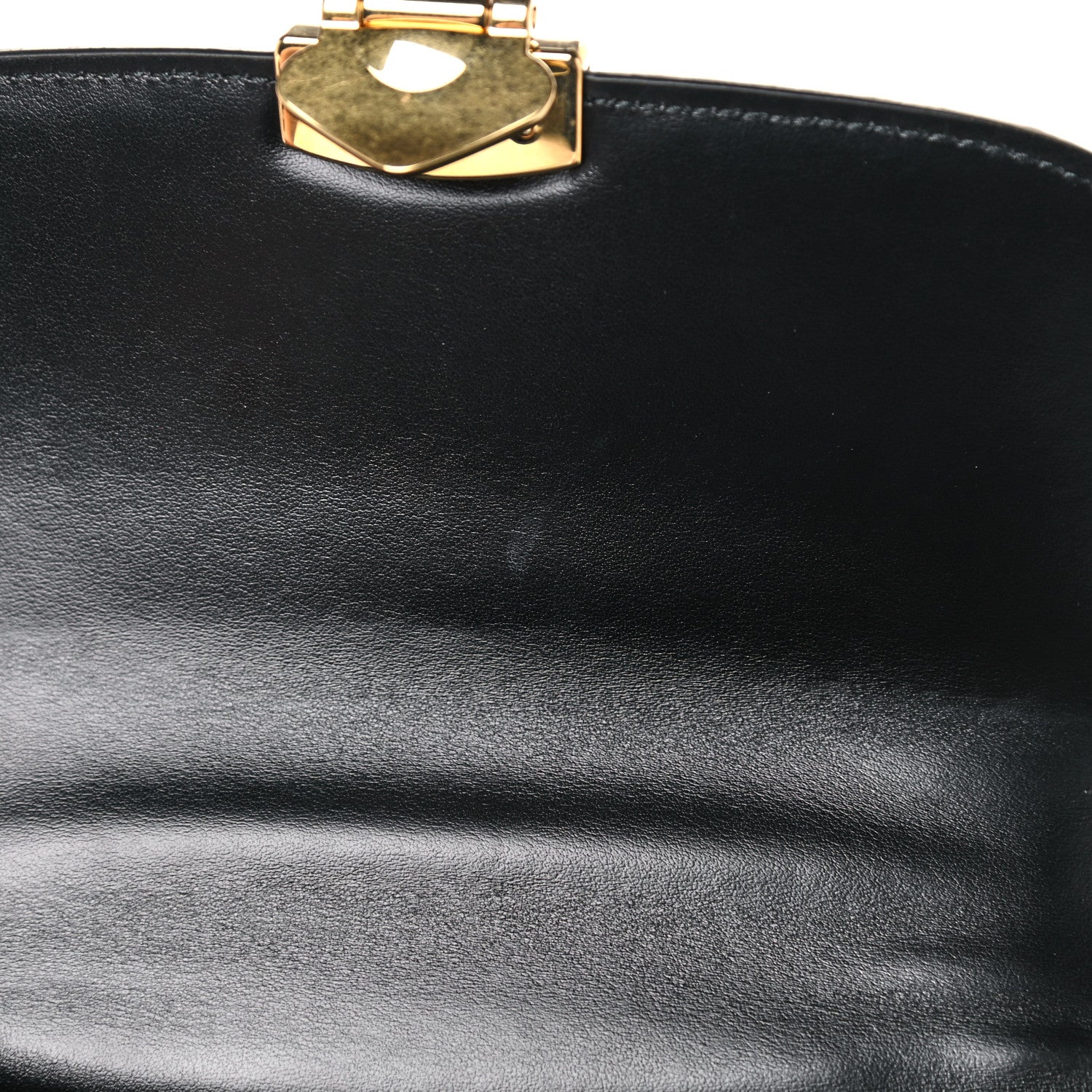 Miu Miu Crocodile Print Calfskin Top Handle Bag Black 9 of 10