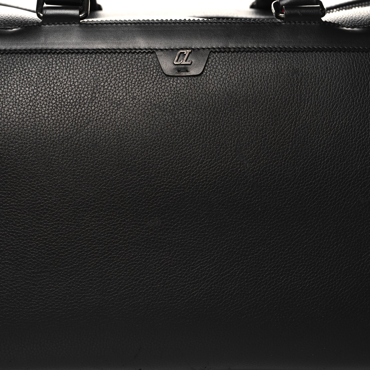 Calfskin Sneakender Studded Duffle Bag Black