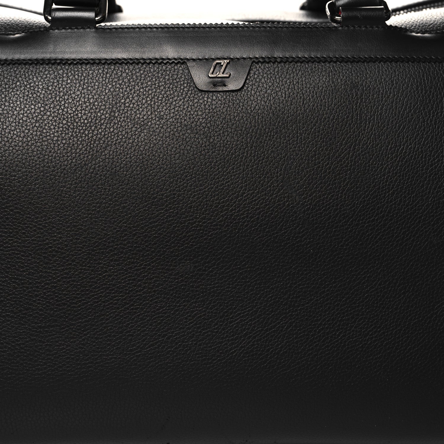 Christian Louboutin Calfskin Sneakender Studded Duffle Bag Black 6 of 16