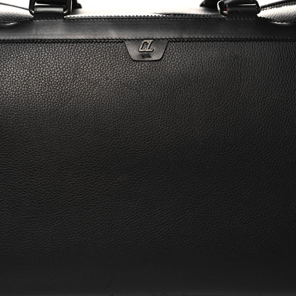 Christian Louboutin Calfskin Sneakender Studded Duffle Bag Black 6 of 16