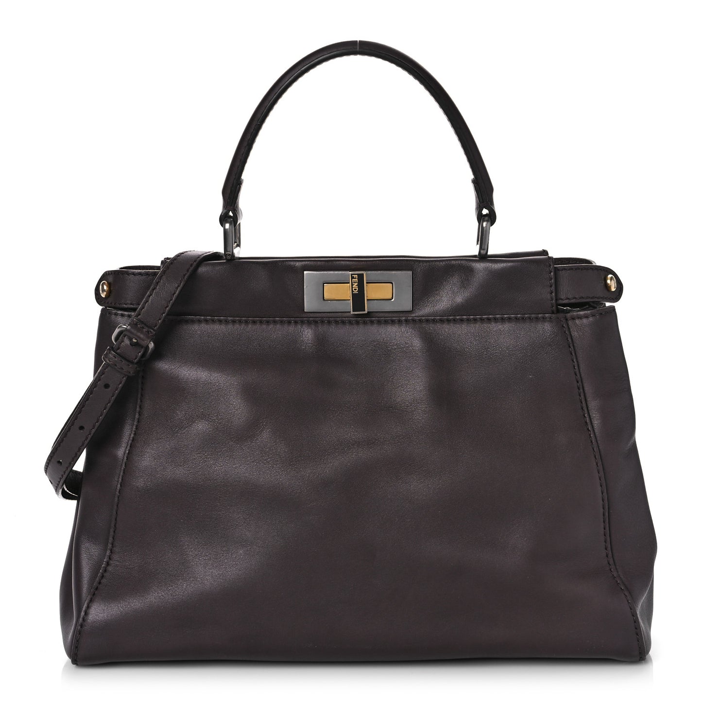 Vitello Suede Medium Peekaboo Iconic Satchel Ametista