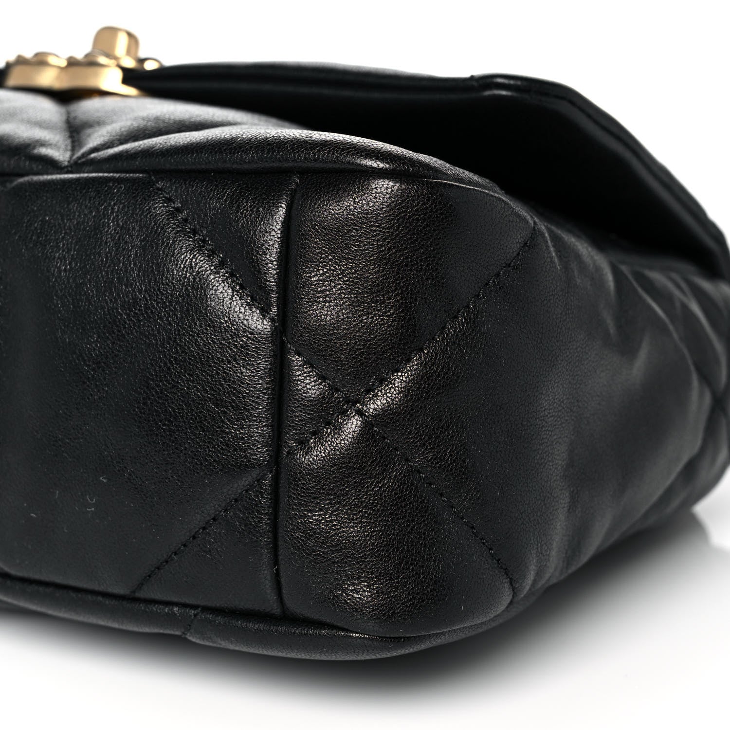 Chanel Goatskin Quilted Medium Chanel 19 Flap Black 9 of 10